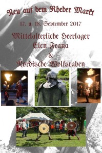 Rheder Markt 2017 - Mittelalterliches Heerlager Sonntag 17.09 u. Montag 18.09.